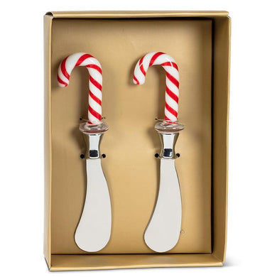 Candy Cane Topped Spreaders 2/Set
