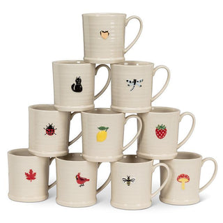 Rimmed Mug With Lemon