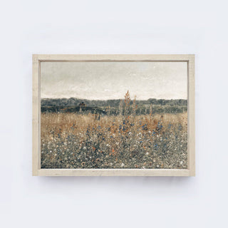 Vintage Wildflowers Print Framed Wall Art