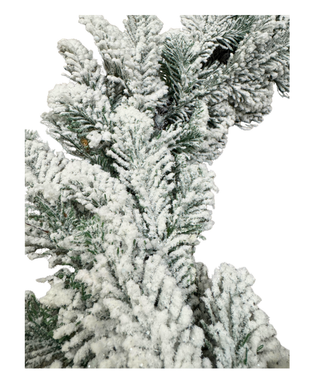 Flocked Pine Garland