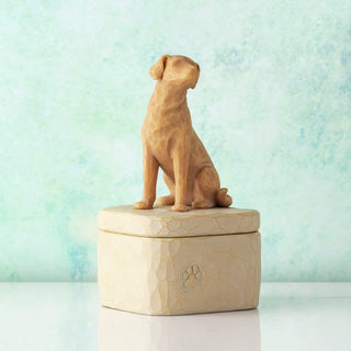 Willow Tree Love My Dog (Golden) Keepsake Box