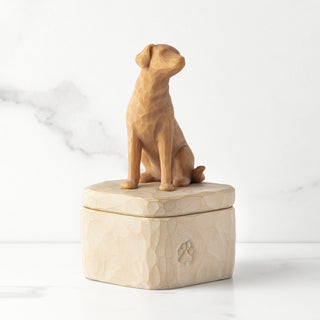 Willow Tree Love My Dog (Golden) Keepsake Box