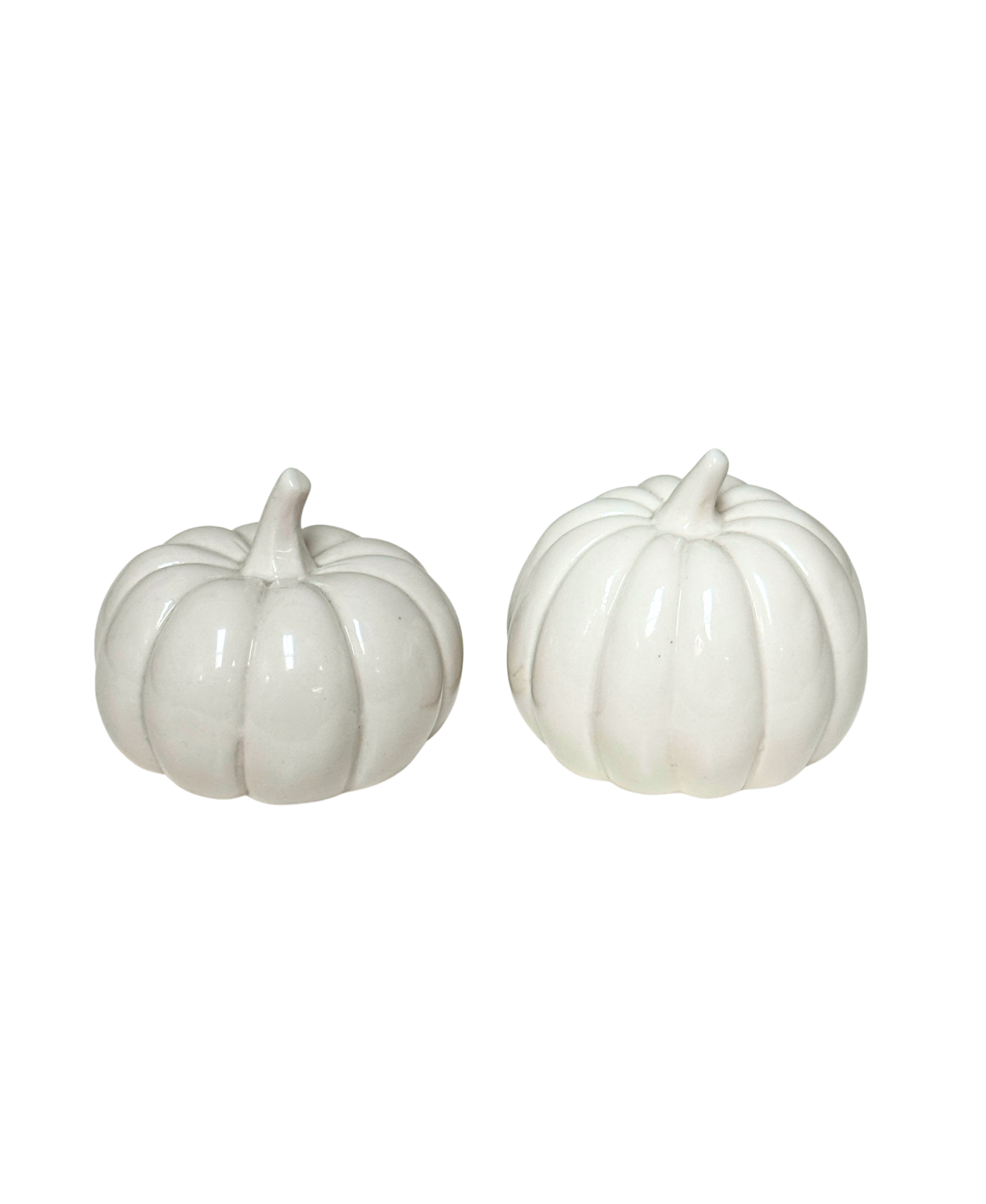 White Ceramic Pumpkins