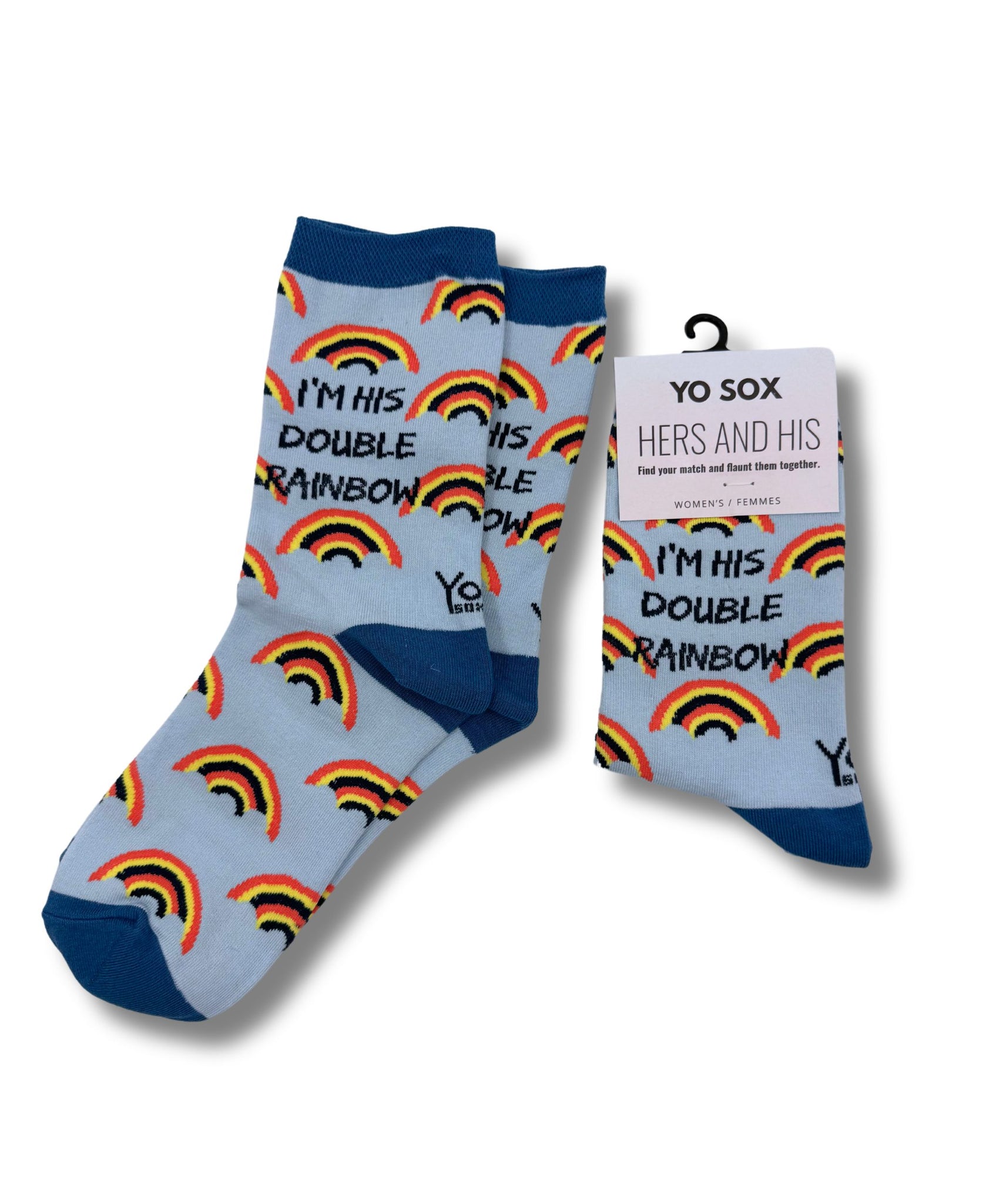 I'm His Double Rainbow Women's Socks