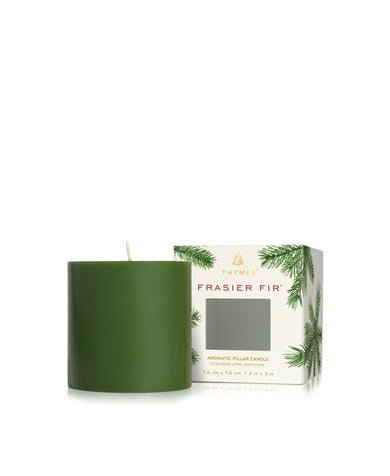 Thymes Frasier Fir Pillar Candle Small