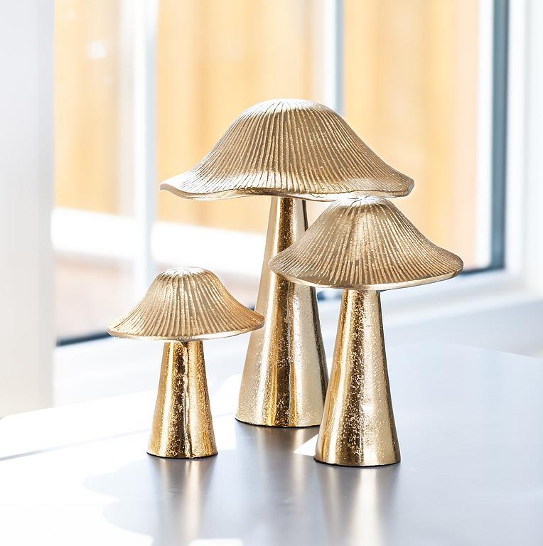 Ribbed Mushroom Gold - Large
