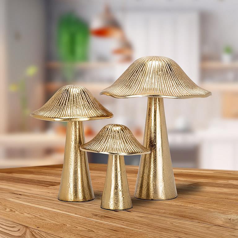 Ribbed Mushroom Gold - Large