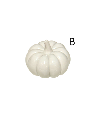 White Ceramic Pumpkins