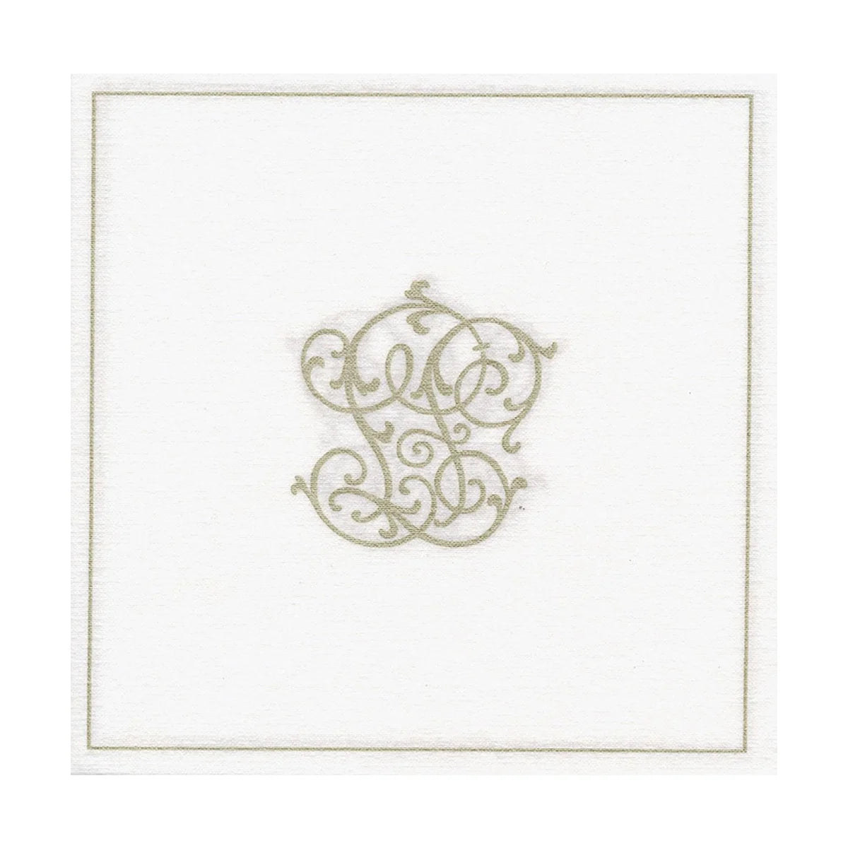 Paviot Chiffres Argent Dinner Napkins
