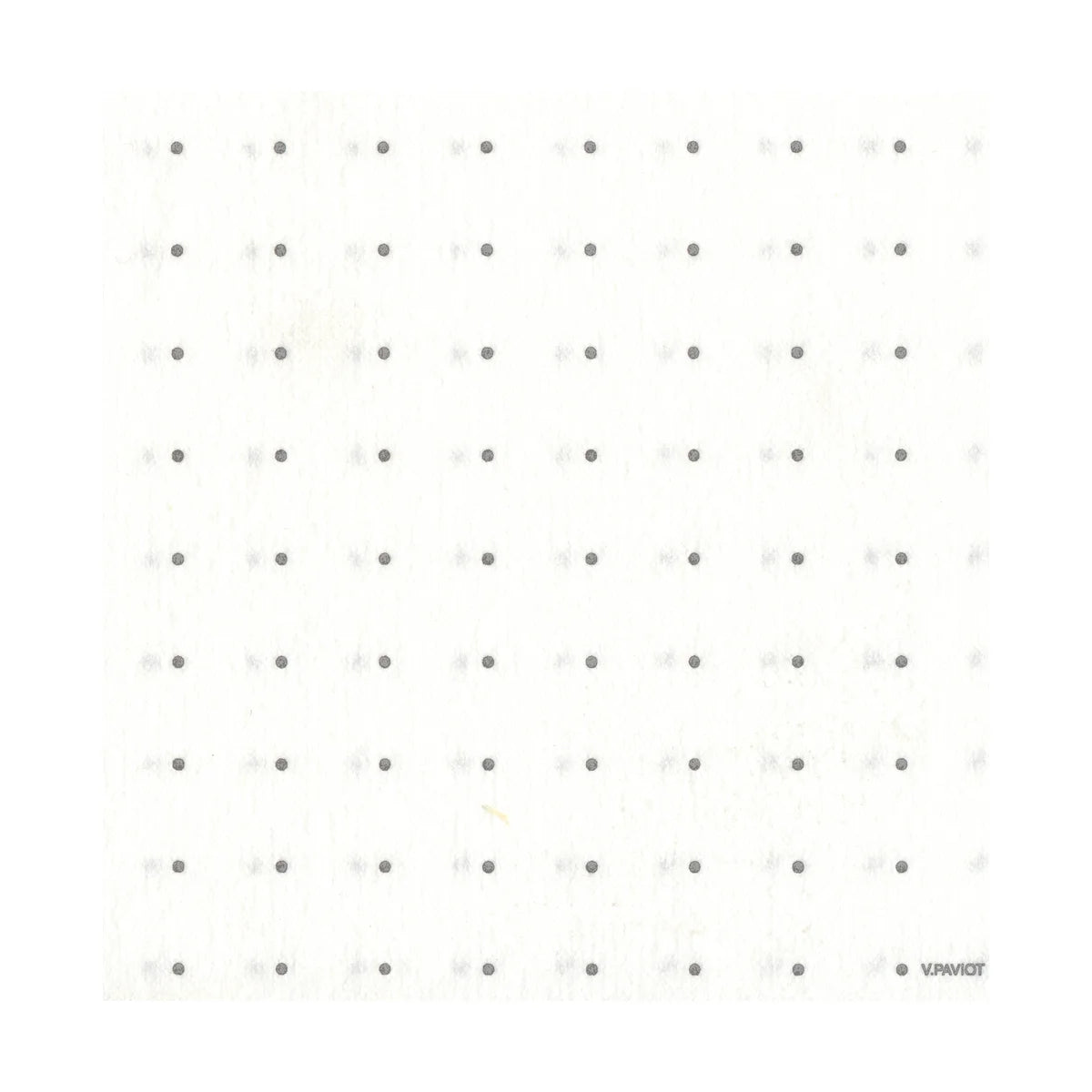 Paviot Cosmos White W/Silver Dots Cocktail Napkins