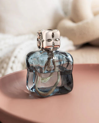 Cozy Steel Blue Fragrance Lamp Gift Set with Ocean Breeze - Lampe Berger