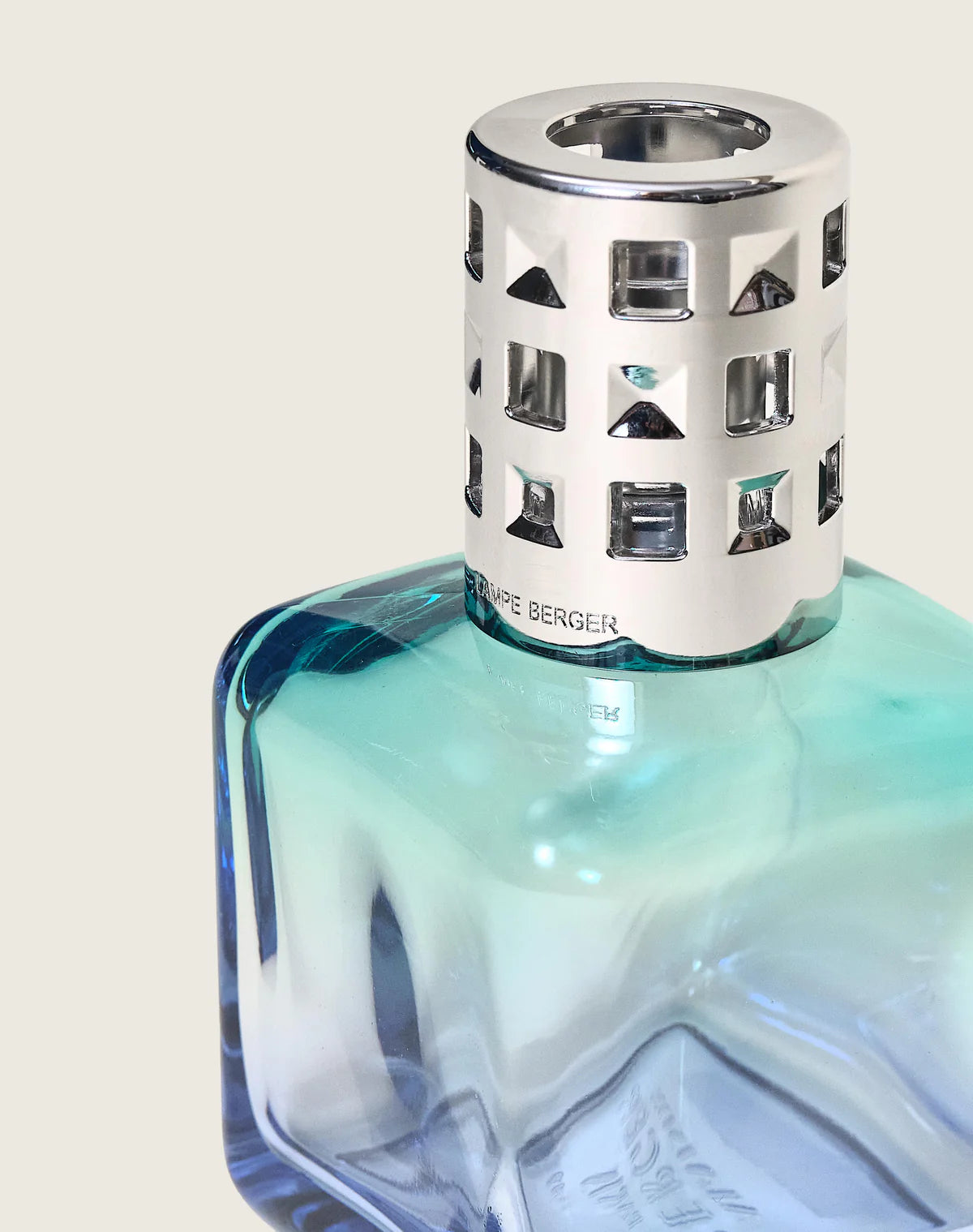 Glacon Turquoise Blue Gradient Fragrance Lamp Gift Set With Air Pur So Neutral - Lampe Berger