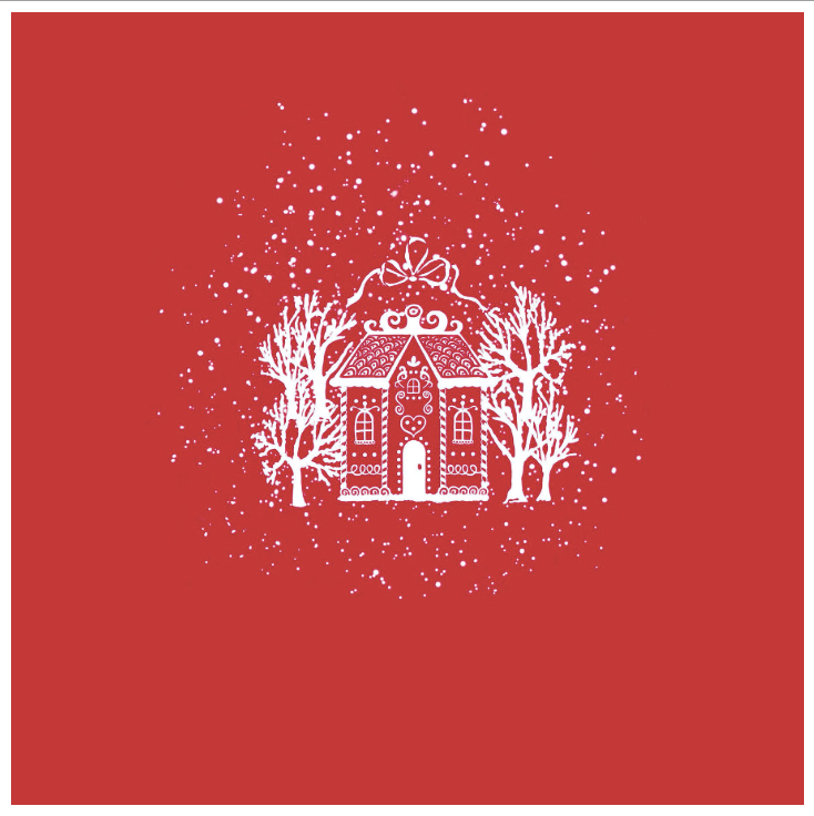 Paviot Maison Pain D'Epice Rouge Dinner Napkins