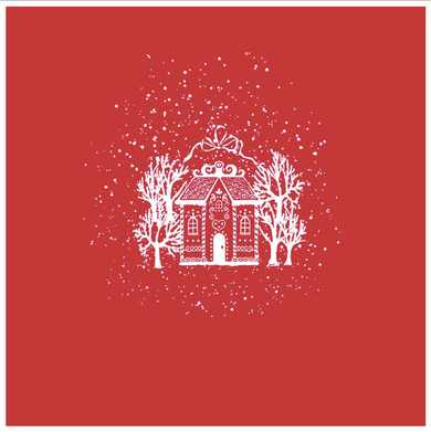 Paviot Maison Pain D'Epice Rouge Dinner Napkins
