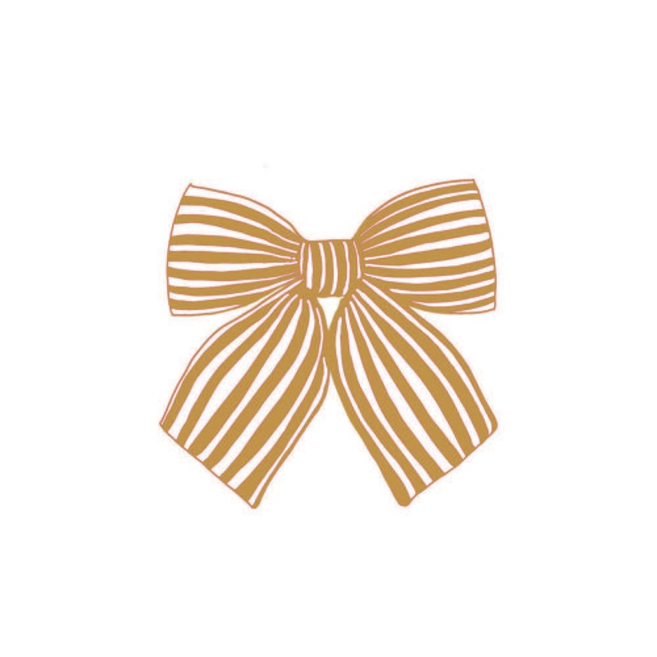 Paviot Noeud Or Cocktail Napkins