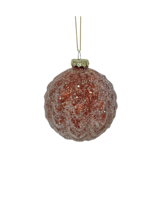 Frosted Glass Ball Ornament