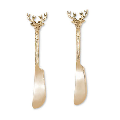 Stag Head Pate Spreaders - Set of 2