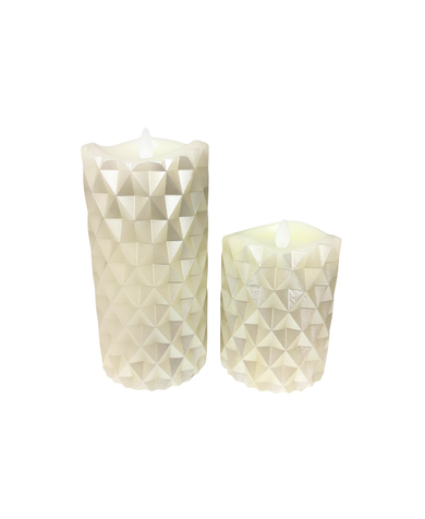 Pearl LED Wax Pillar Candle