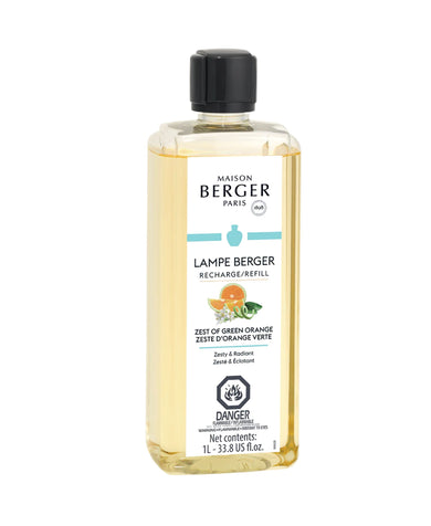 Zest Of Green Orange Lamp Fragrance - 1L - Lampe Berger