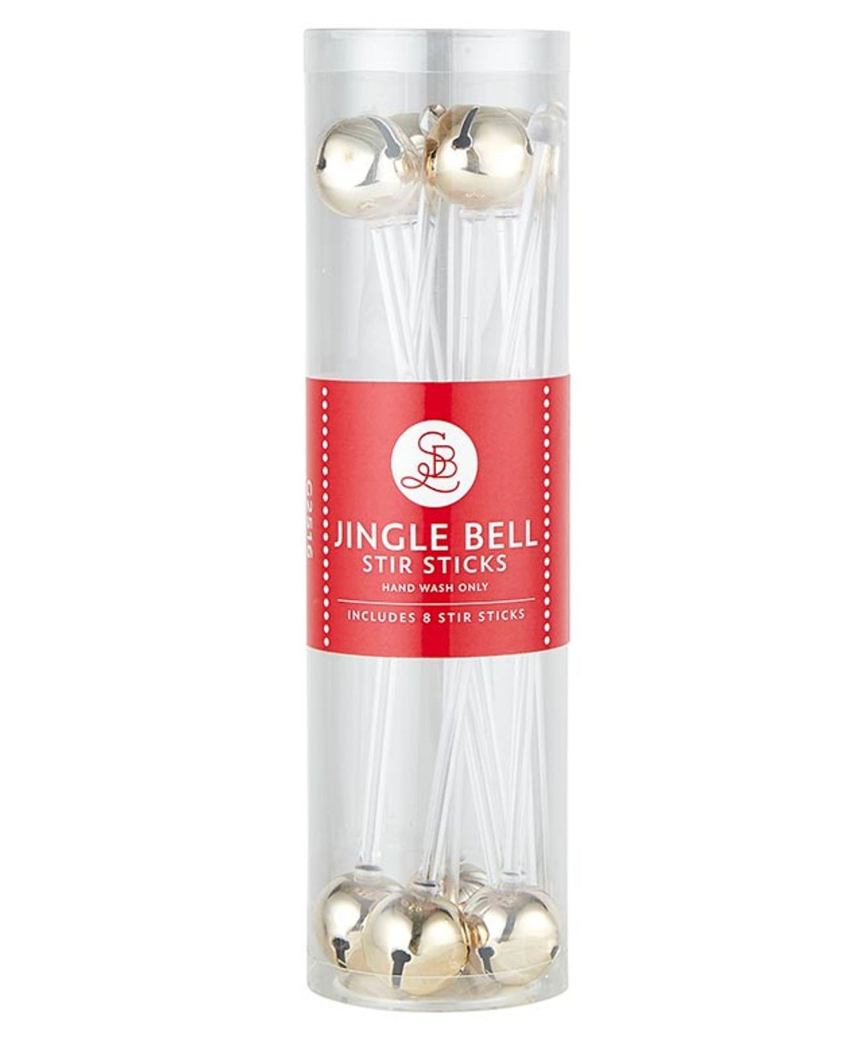 Santa Barbara Jingle Bell Stir Sticks