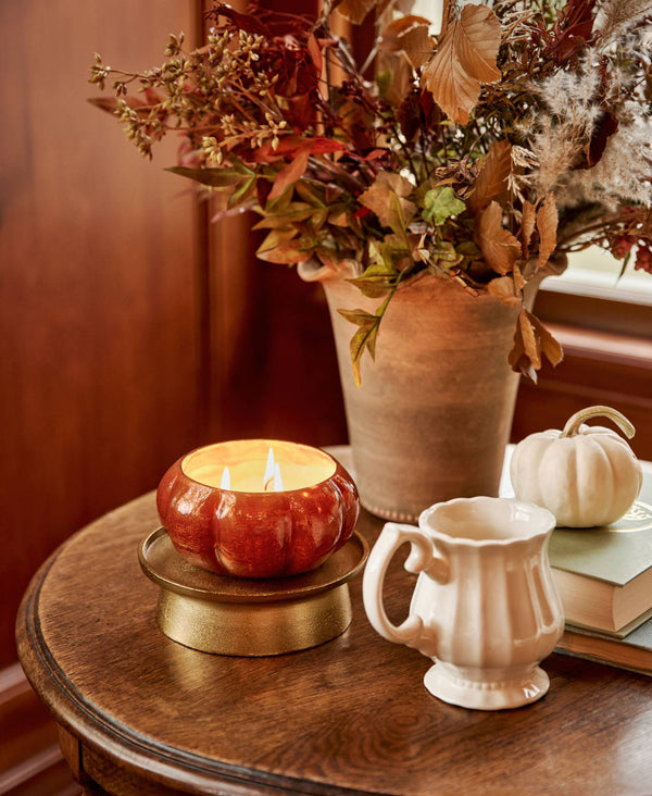 Thymes Pumpkin Laurel Statement Large Candle