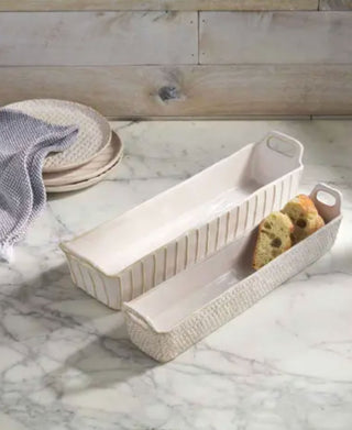 Stoneware Cracker Dish Set