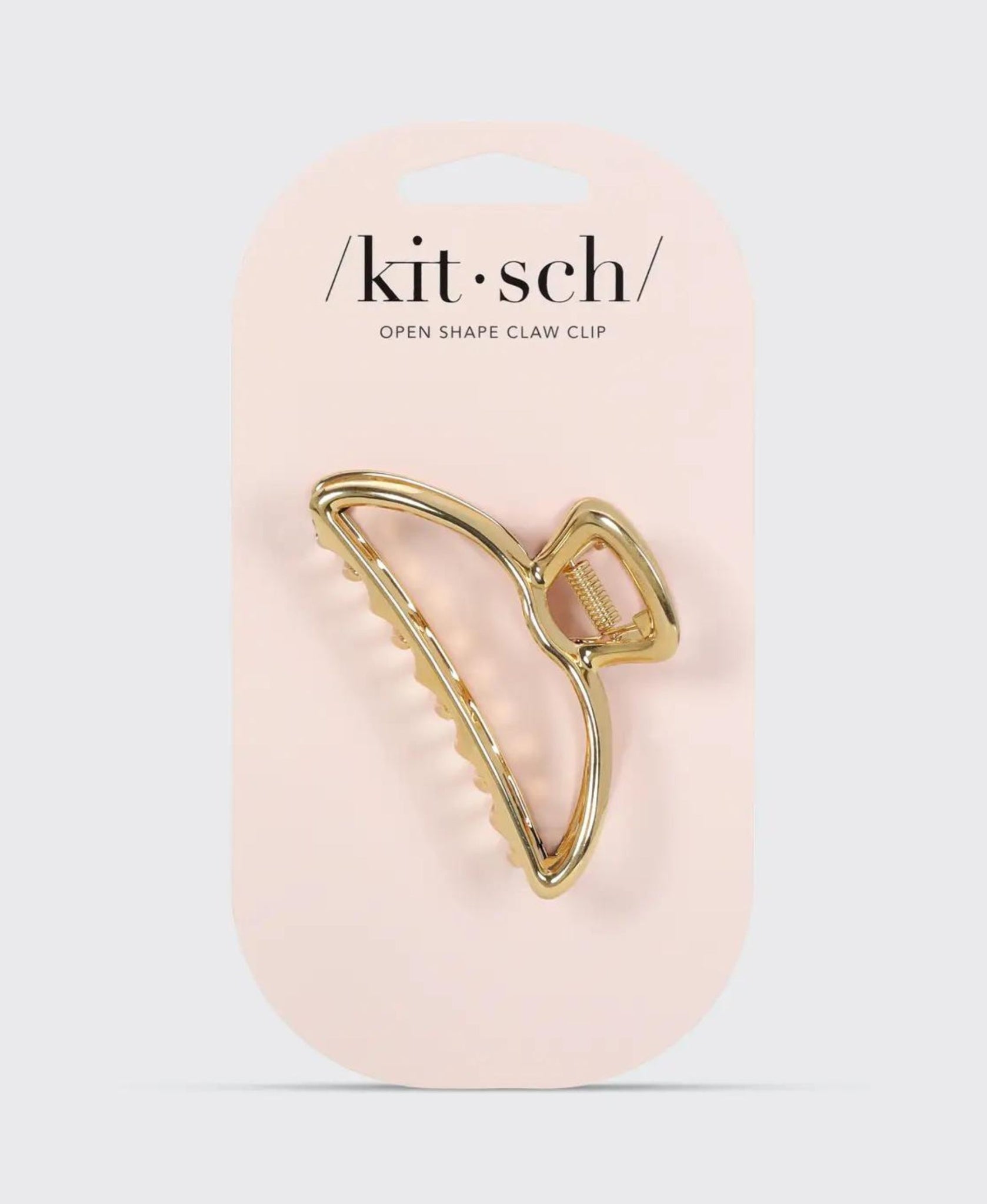 Kitsch Open Shape Claw Clip Gold
