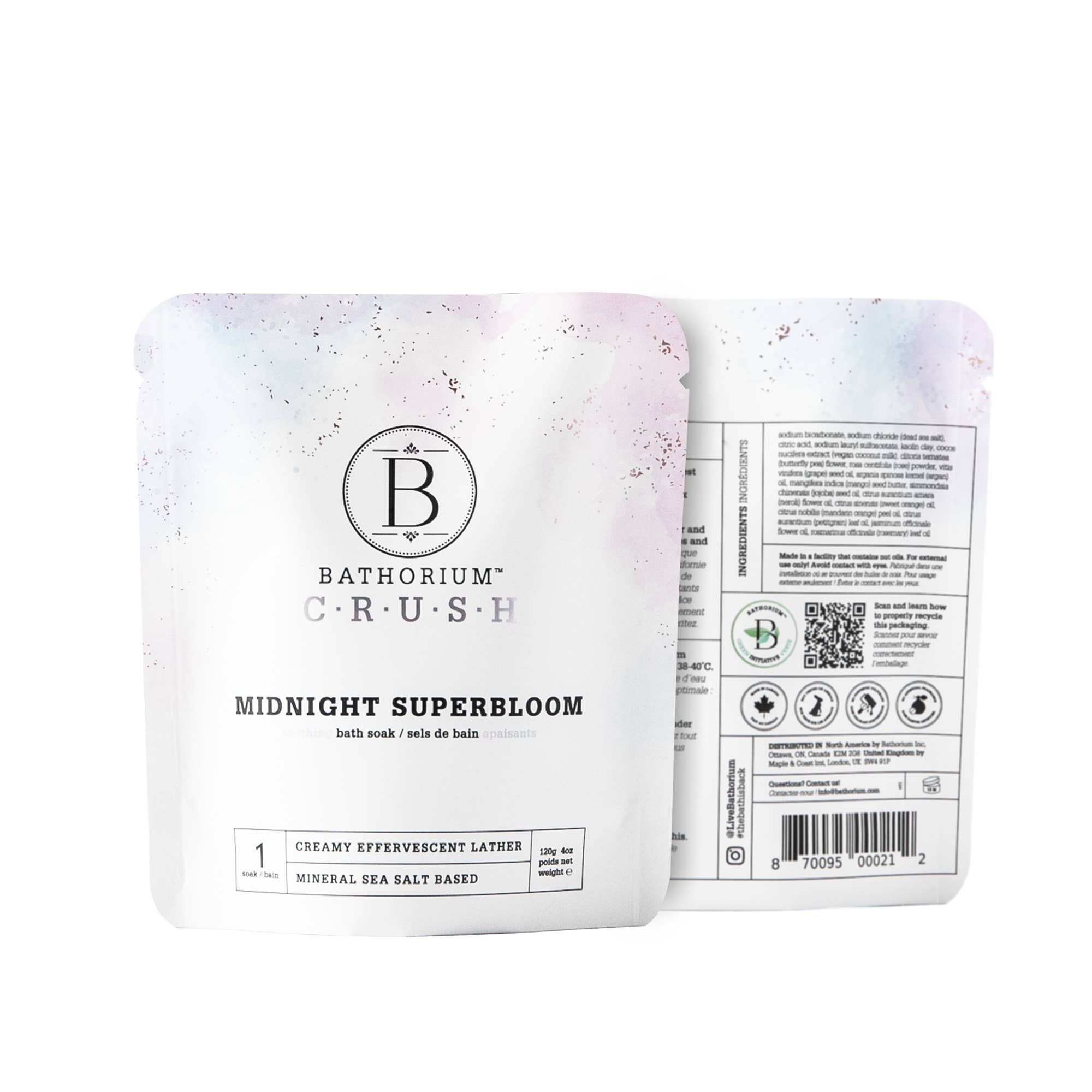 Bathorium Midnight Superbloom Crush Bath Soak Single Use