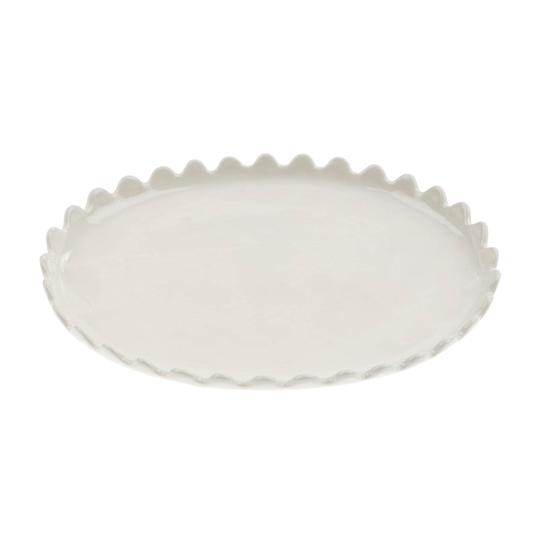Scalloped Oval Plate - Large