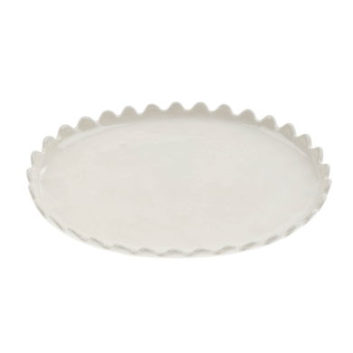 Scalloped Oval Plate - Large