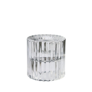 Twilight Rillo Tapered Candle Holder - Small - Clear