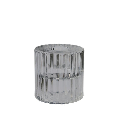 Twilight Rillo Tapered Candle Holder - Small - Black
