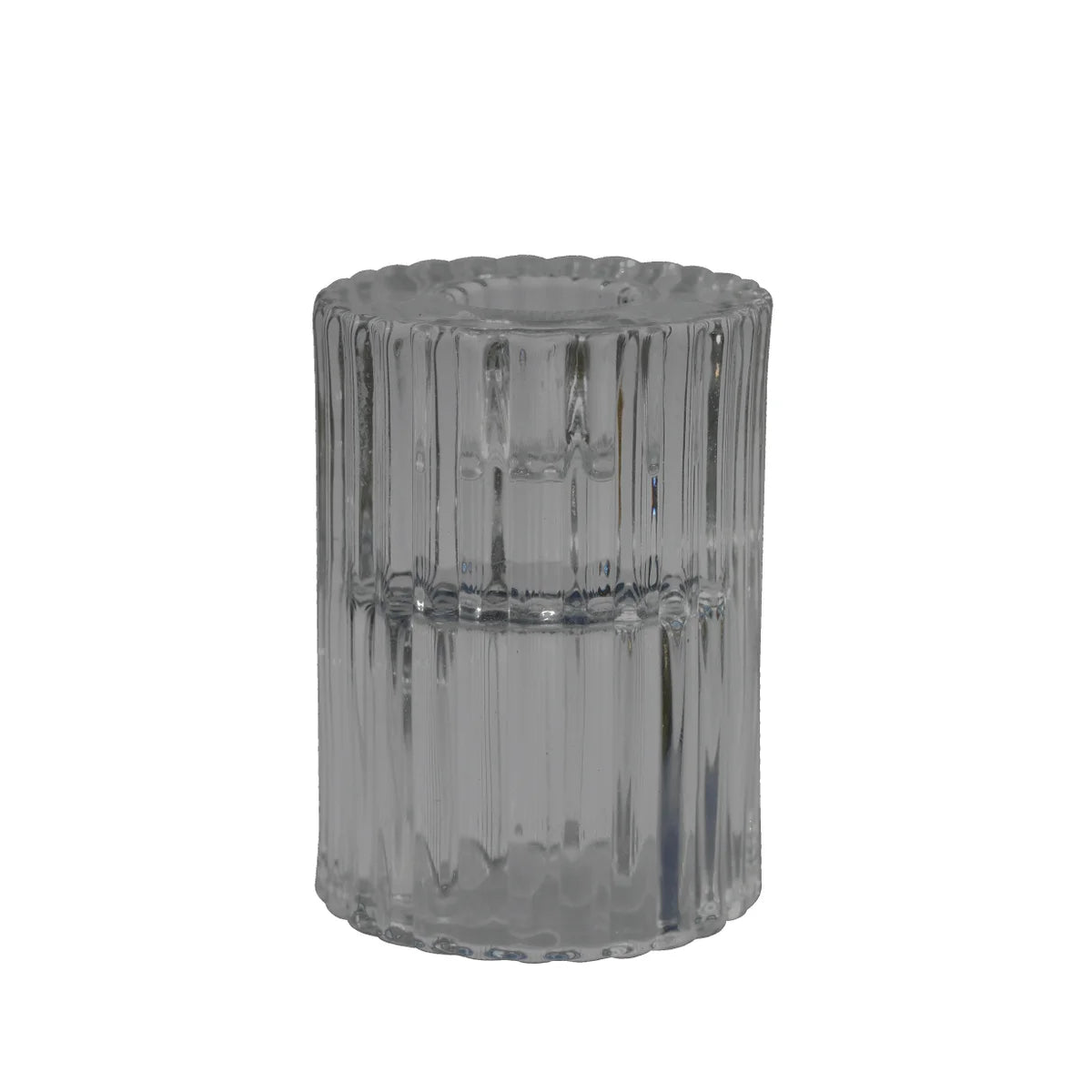 Twilight Rillo Tapered Candle Holder - Large - Black