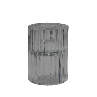 Twilight Rillo Tapered Candle Holder - Large - Black