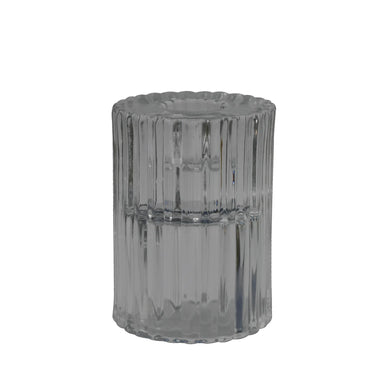 Twilight Rillo Tapered Candle Holder - Large - Black