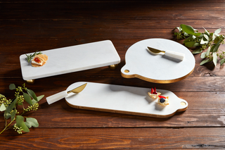Gold Footed Marble Board