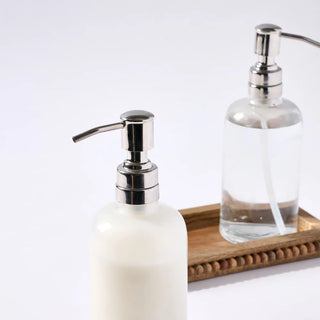 Beaded Wood Soap Pump Set