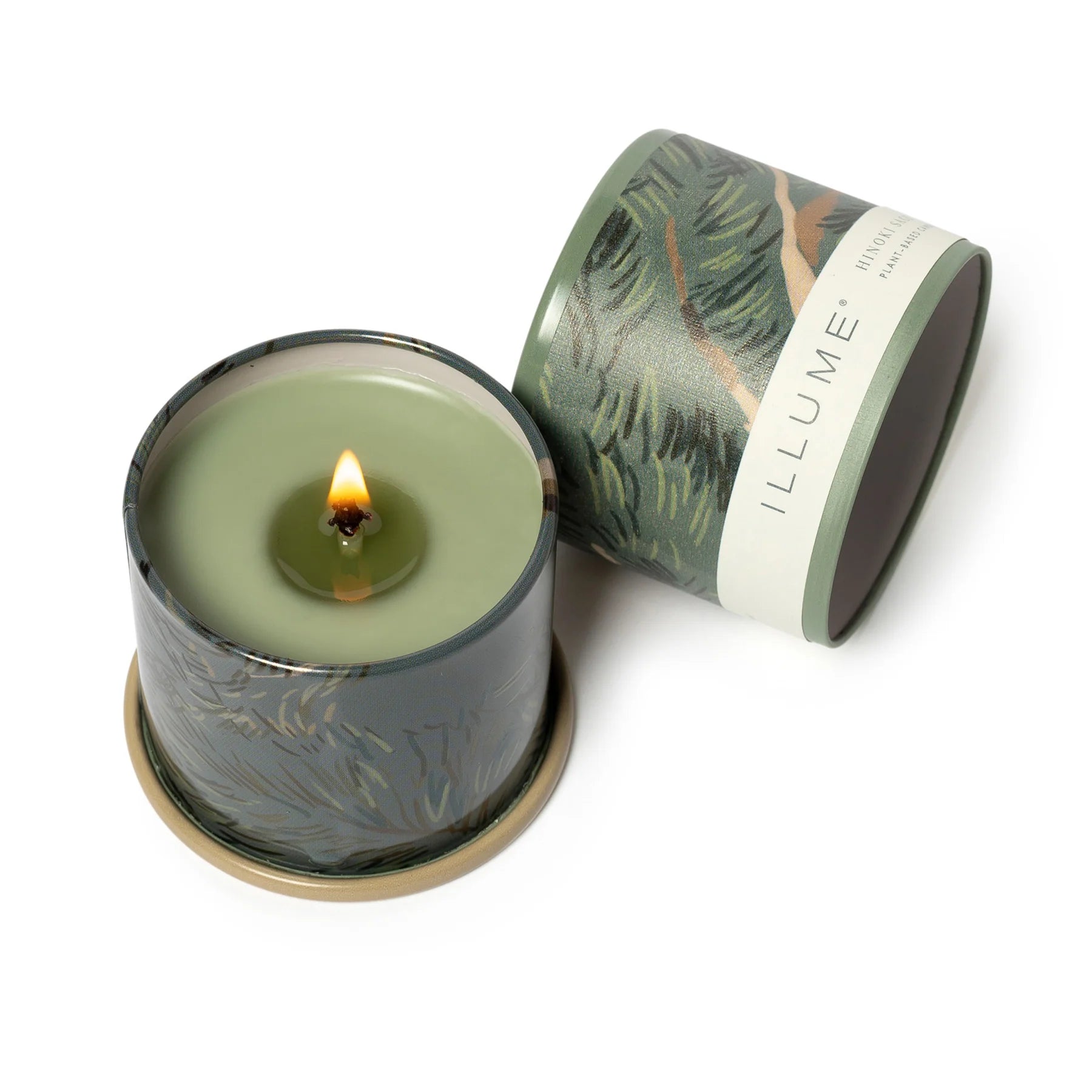 Illume Hinoki Sage Demi Vanity Tin Candle