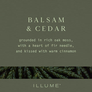 Illume Balsam & Cedar Small Radiant Glass Candle