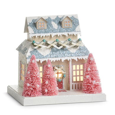 Lighted Paper Cottage 7.75