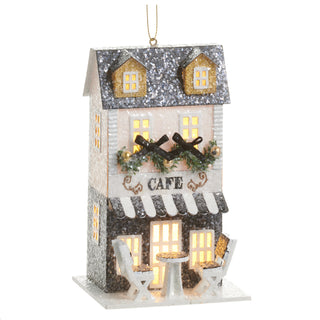Lighted Paper Cafe Ornament 5.5