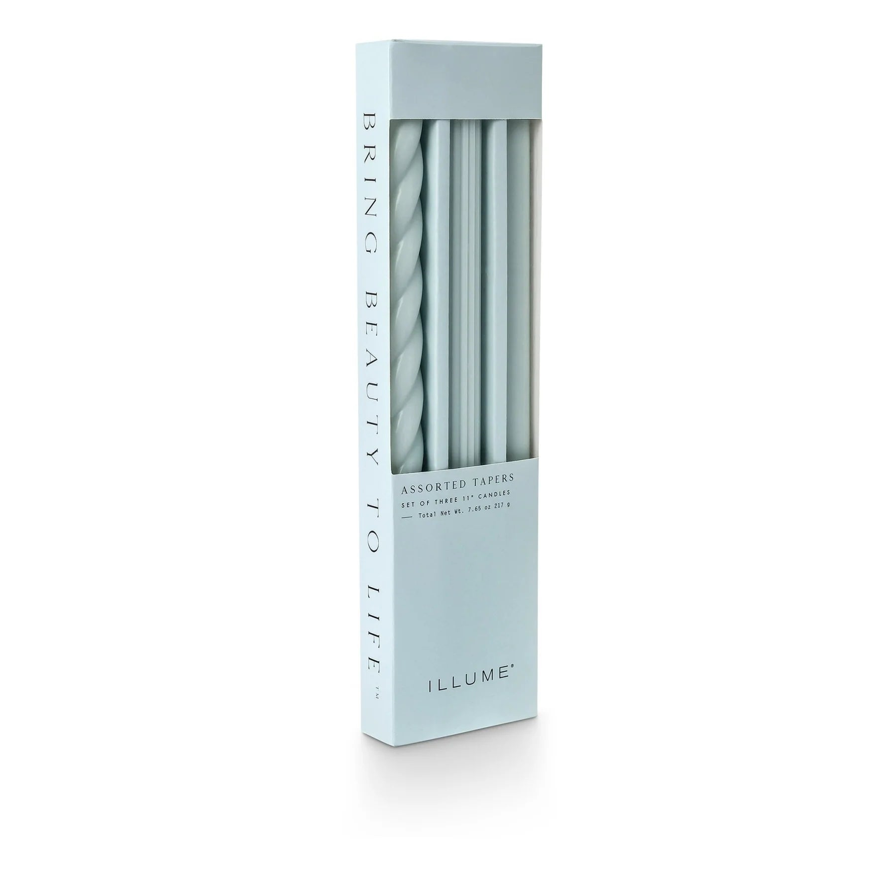 Illume Tapered Candles Light Blue - 3/Pack Assorted
