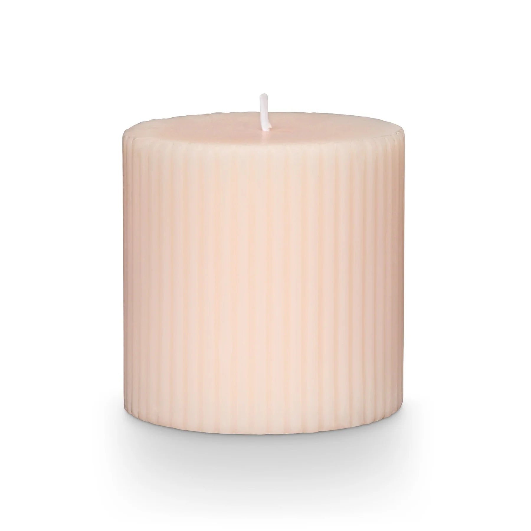 Illume Coconut Milk Mango Ribbed Pillar Small Candle