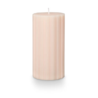 Illume Coconut Milk Mango Ribbed Pillar Medium Candle