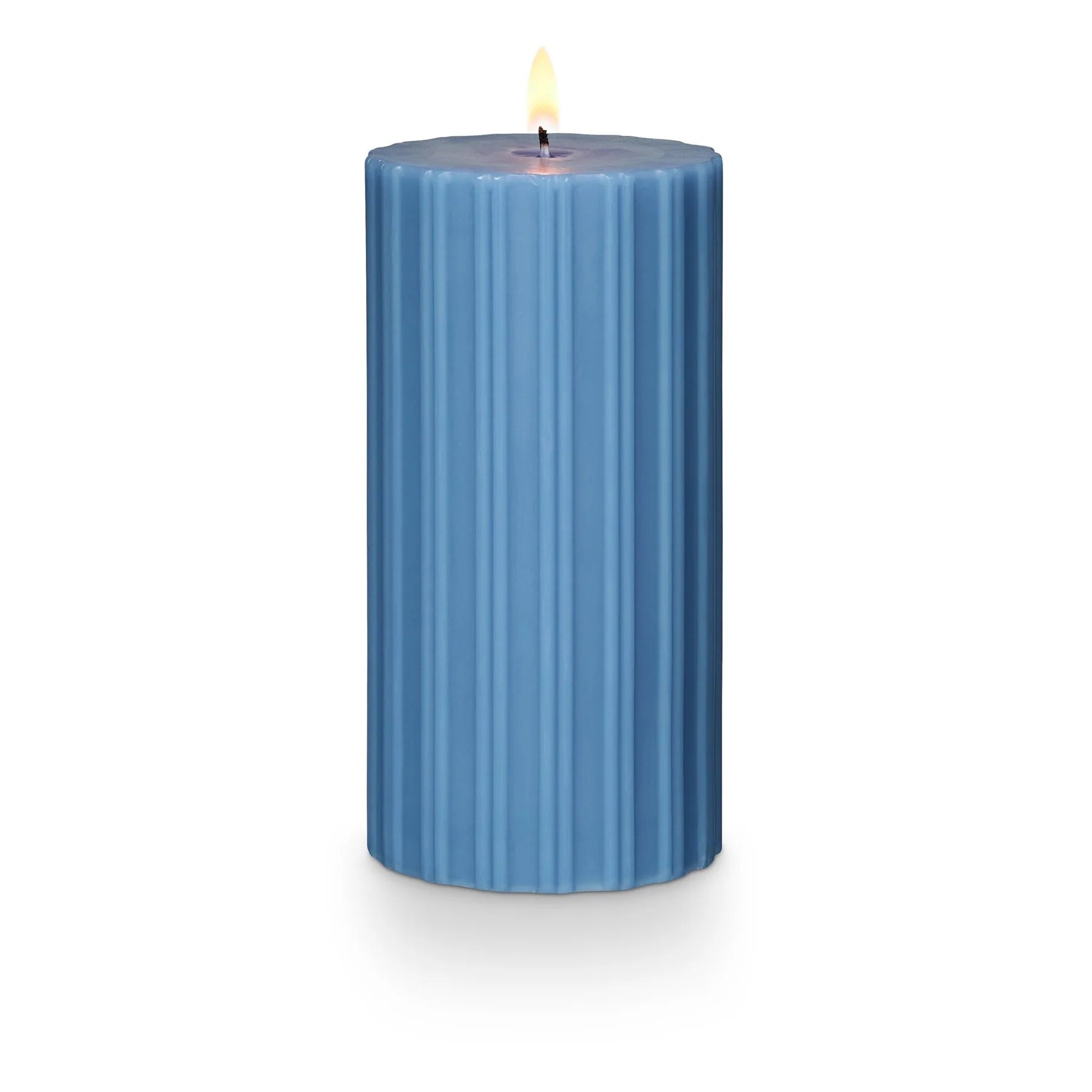 Illume Citrus Crush Ribbed Pillar Medium Candle