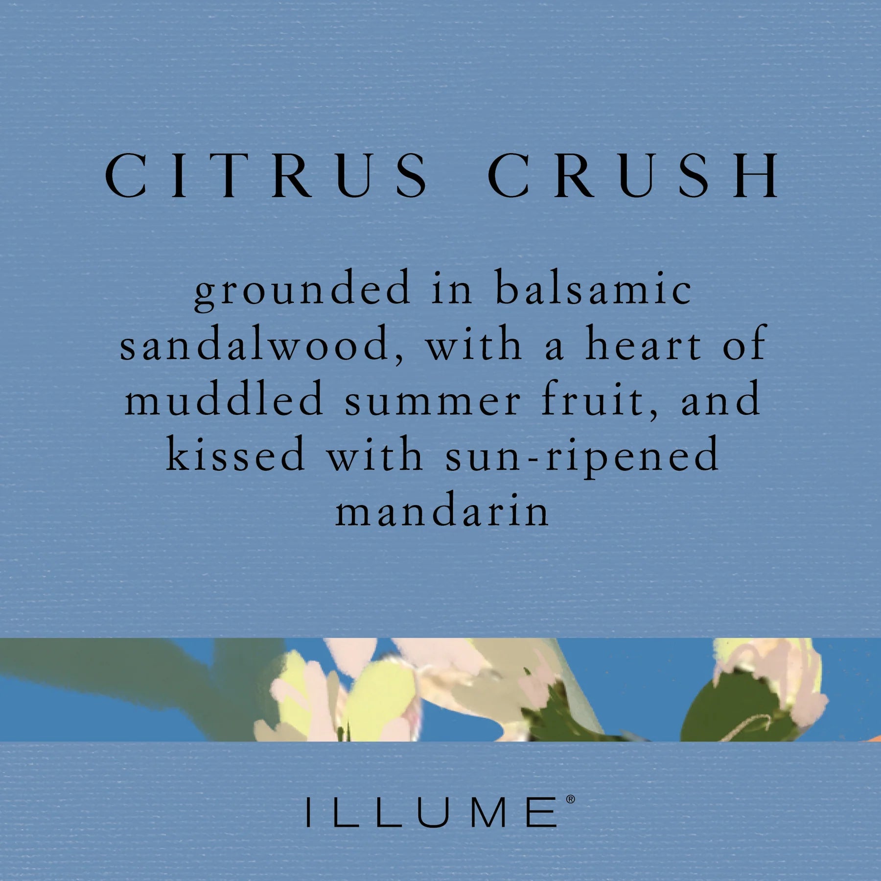 Illume Citrus Crush Ribbed Pillar Medium Candle