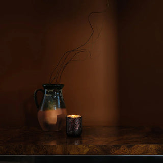 Illume Midnight Pumpkin Small Crackle Glass Candle