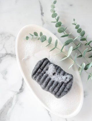 Bathorium Konjac Bamboo Charcoal Body Sponge