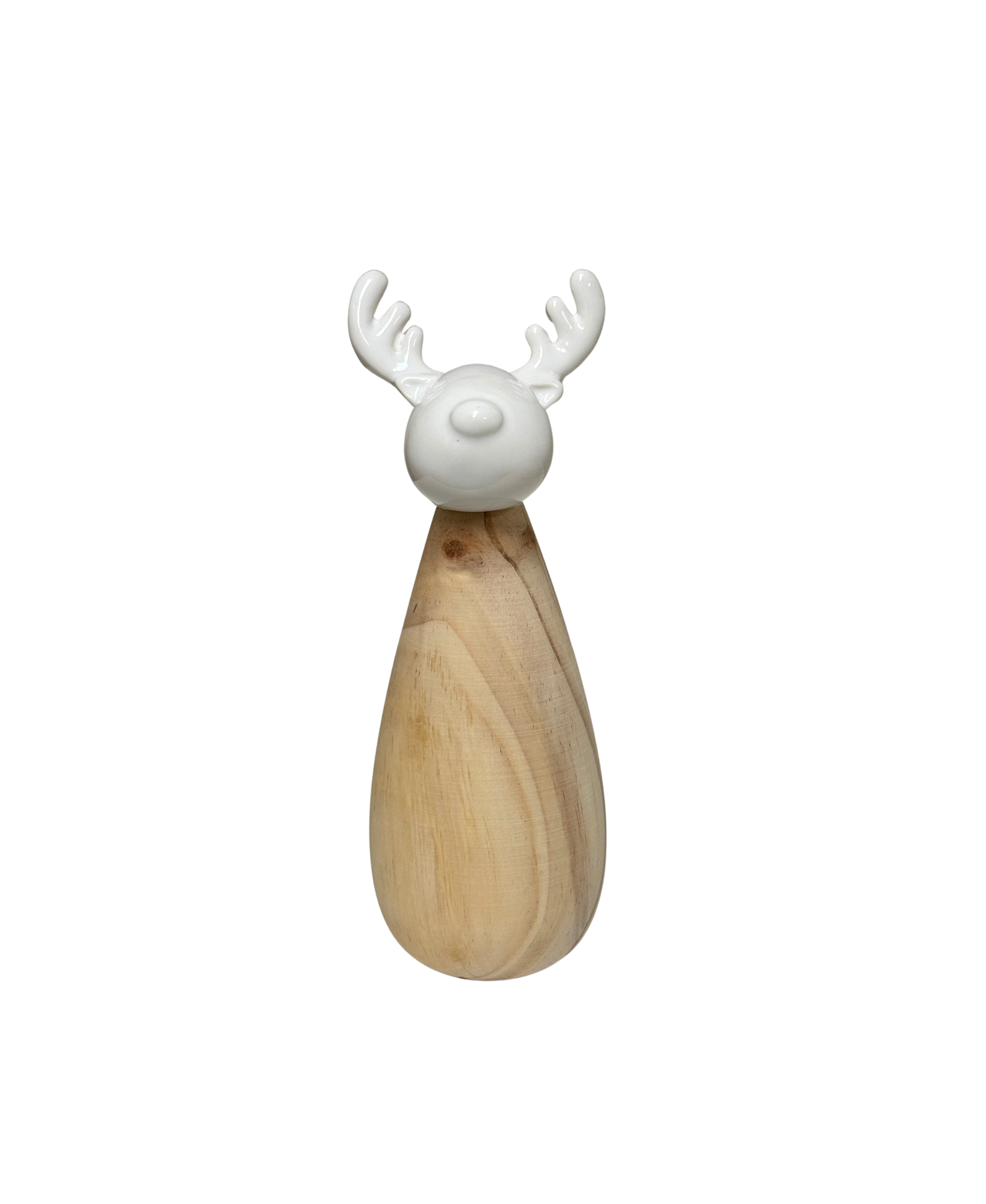 Wood Deer Figurine