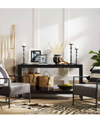 Black Metal Candle Holder Set Of 3